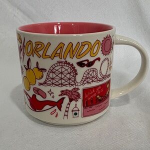 Starbucks Been there Series Orlando Souvenir Mug with Pink Interior